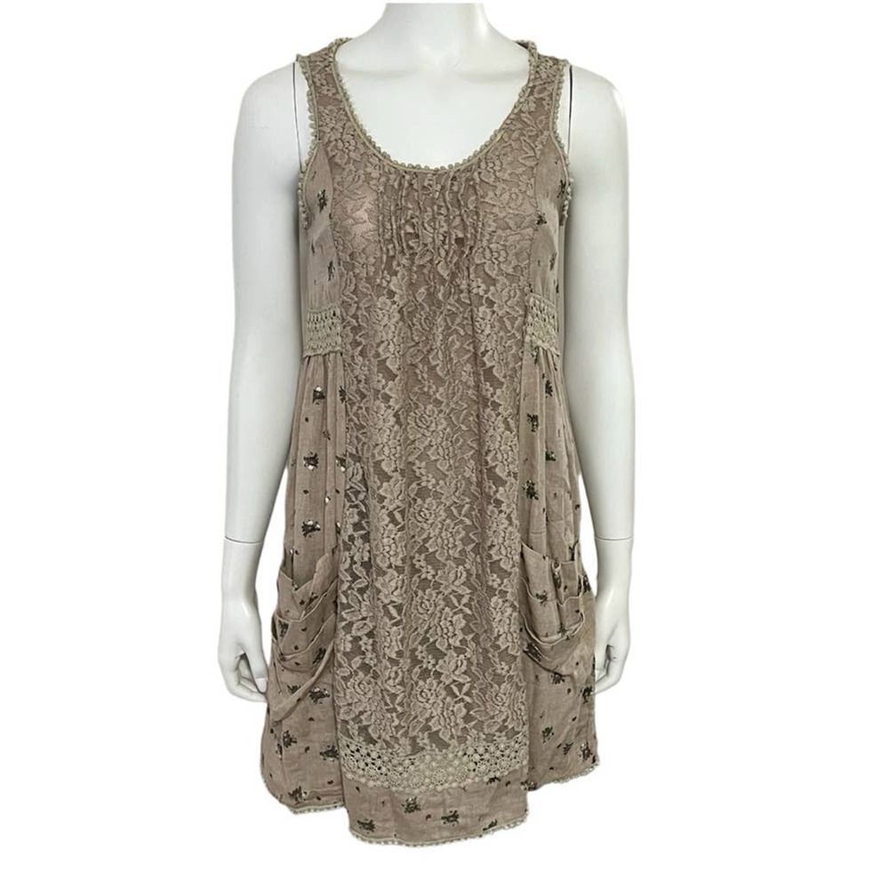 A'Reve Areva Floral Lave Boho Sleeveless Dress
